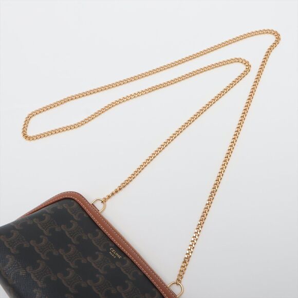 Celine Triomphe Pvc & Leather Chain #164876C88B - Picture 5 of 10